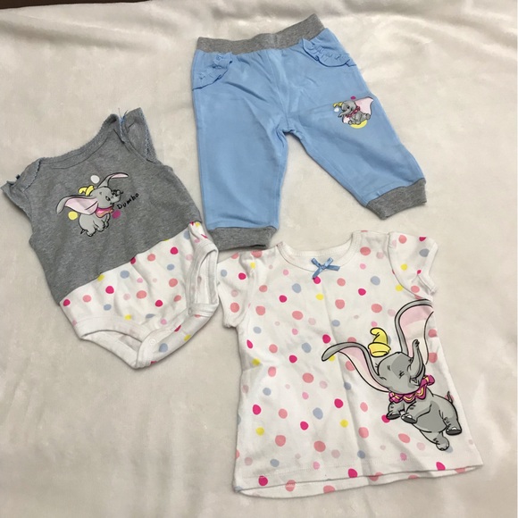 Disney’s Dumbo 3 piece girls outfit size 9 months - Picture 3 of 11